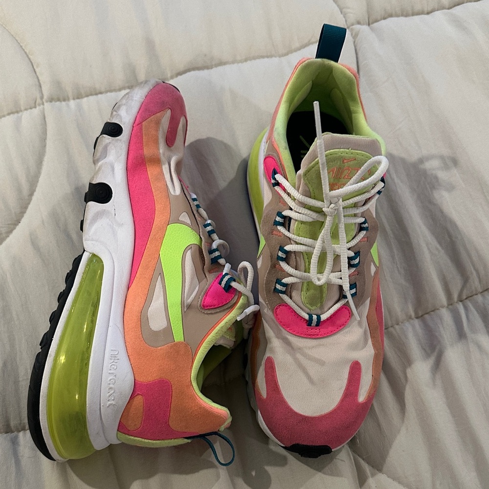 Nike Women's Athletic Shoes - Pink, Orange, Neon Green